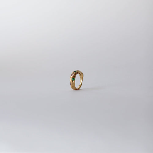 ASO ring 18k gold plating