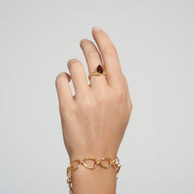 Load image into Gallery viewer, CHANDELIER ring with Garnet