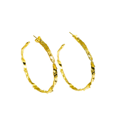 GEORGIA HOOPS 18k gold plated Earrings molinajewellery 