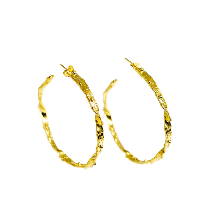 GEORGIA HOOPS 18k gold plated Earrings molinajewellery 