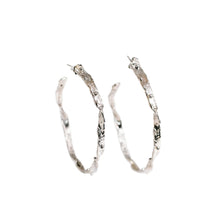 Load image into Gallery viewer, GEORGIA HOOPS in silver Earrings molinajewellery 